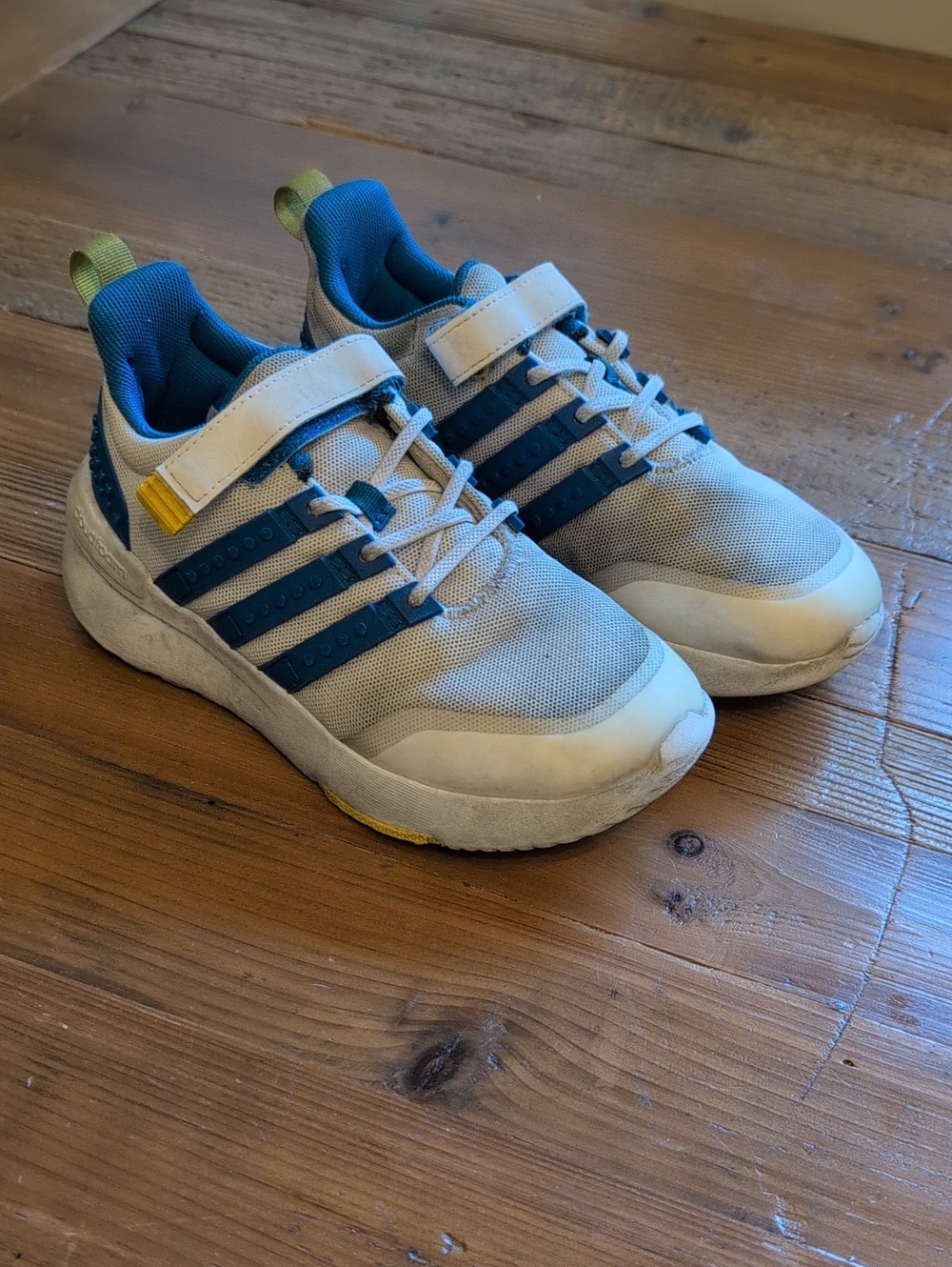 adidas x LEGO Blue and White Kids Sneakers - Youth Size 1